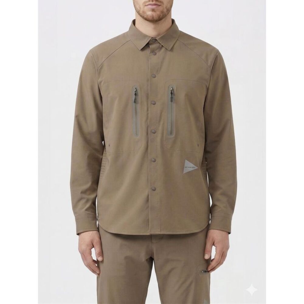 And Wander Shirt Men Kaki